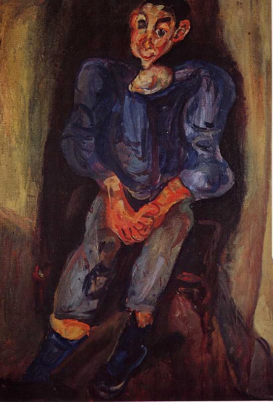 Chaim Soutine Boy in Blue oil painting image